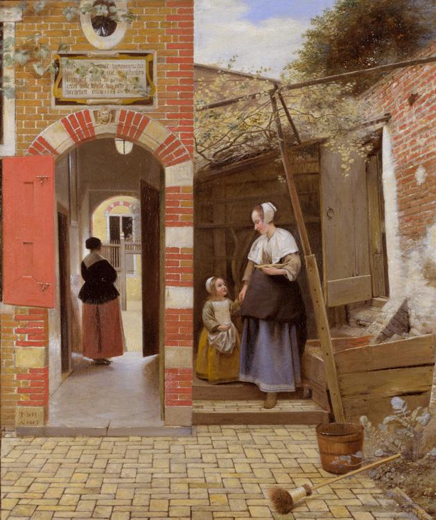 Pieter de Hooch The Courtyard of a House in Delft (mk08) china oil painting image
